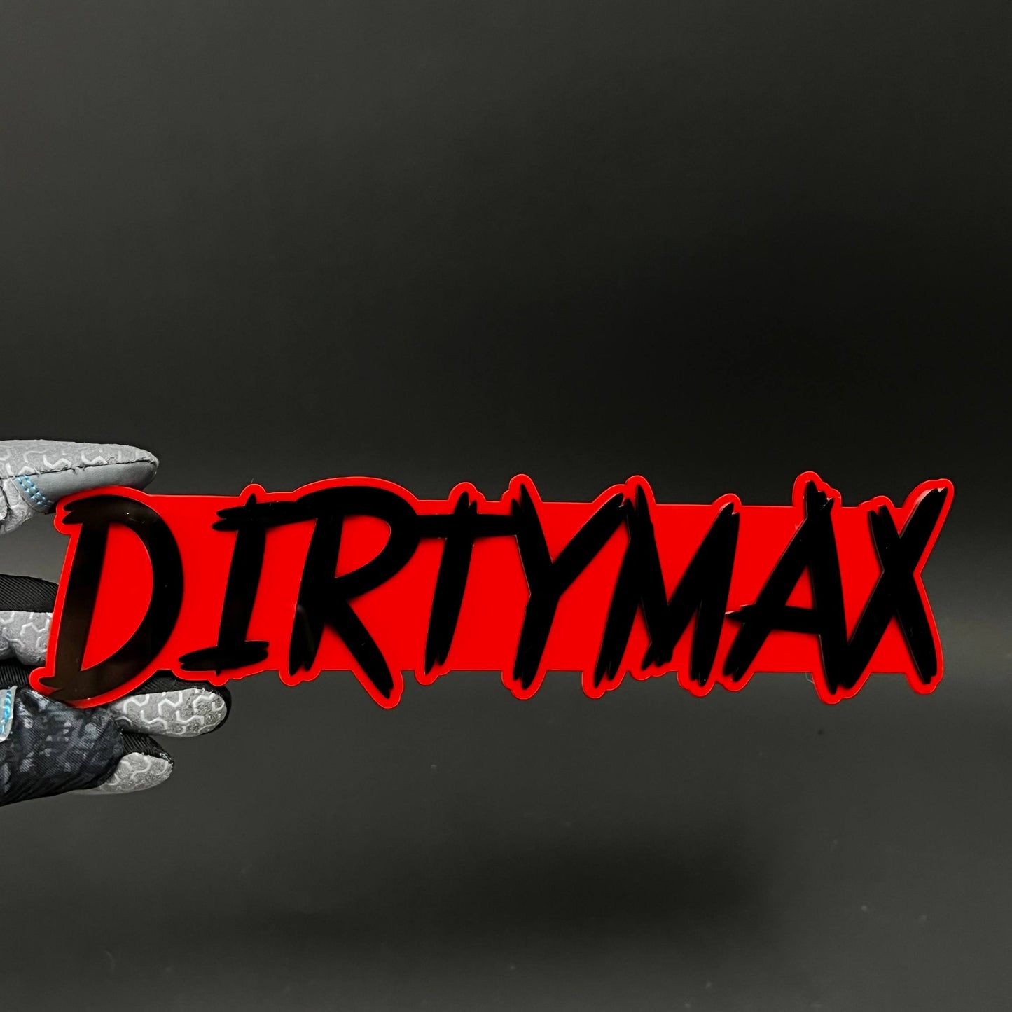 1PC DIRTYMAX 3D Acrylic Badge - Car Truck Emblem Fender Tailgate Trunk Sticker