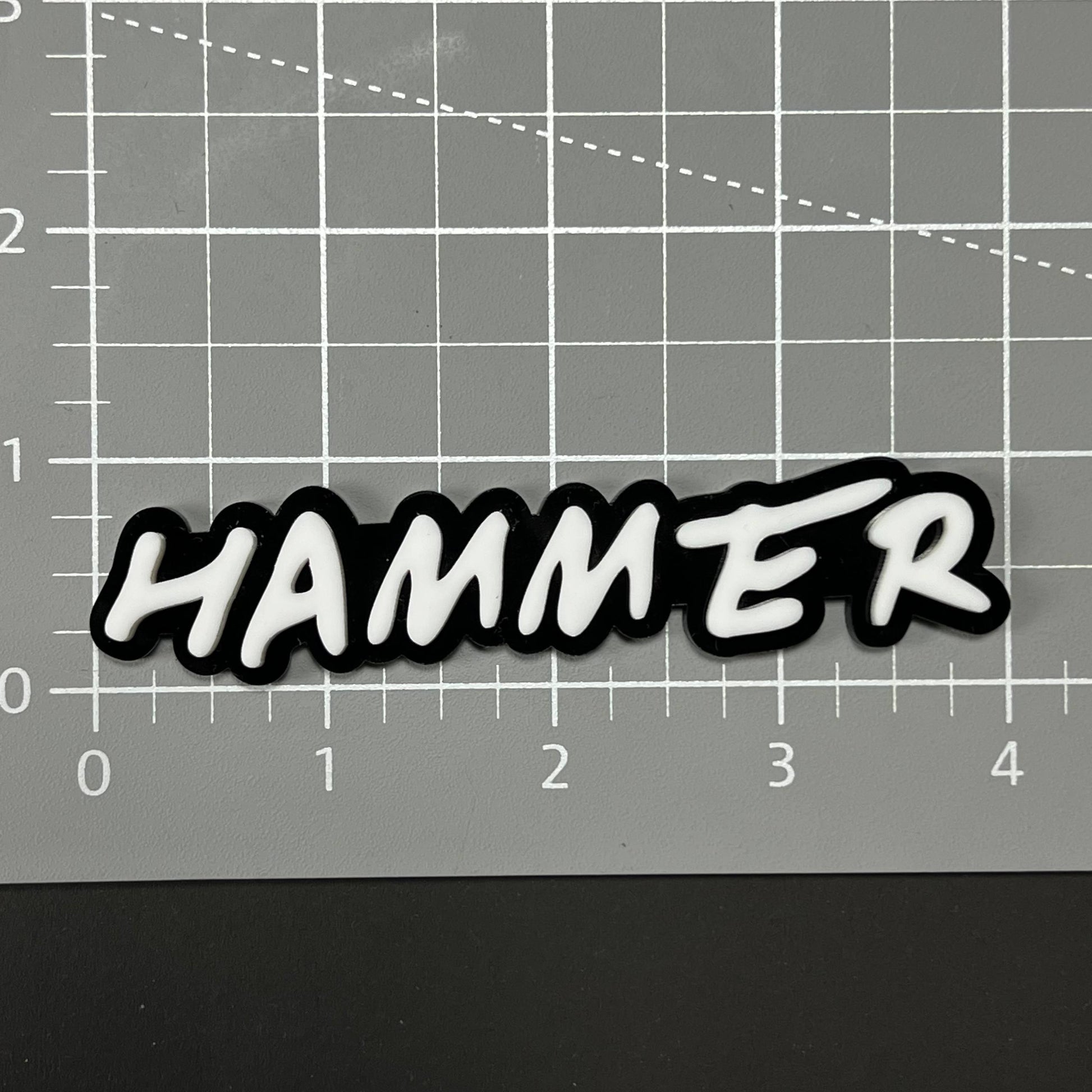1PC HAMMER 3D Acrylic Badge - Car Truck Emblem Fender Tailgate Trunk Sticker