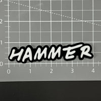 1PC HAMMER 3D Acrylic Badge - Car Truck Emblem Fender Tailgate Trunk Sticker