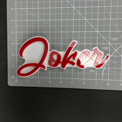 1PC Joker 3D Acrylic Badge - Car Truck Emblem Fender Tailgate Trunk Sticker