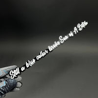 1PC Still a blue collar broke Son of A Bitch 3D Acrylic Car Badge
