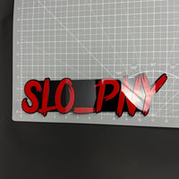 1PC SLO_PNY 3D Acrylic Badge - Car Truck Emblem Fender Tailgate Trunk Sticker