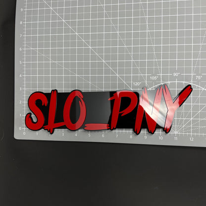1PC SLO_PNY 3D Acrylic Badge - Car Truck Emblem Fender Tailgate Trunk Sticker