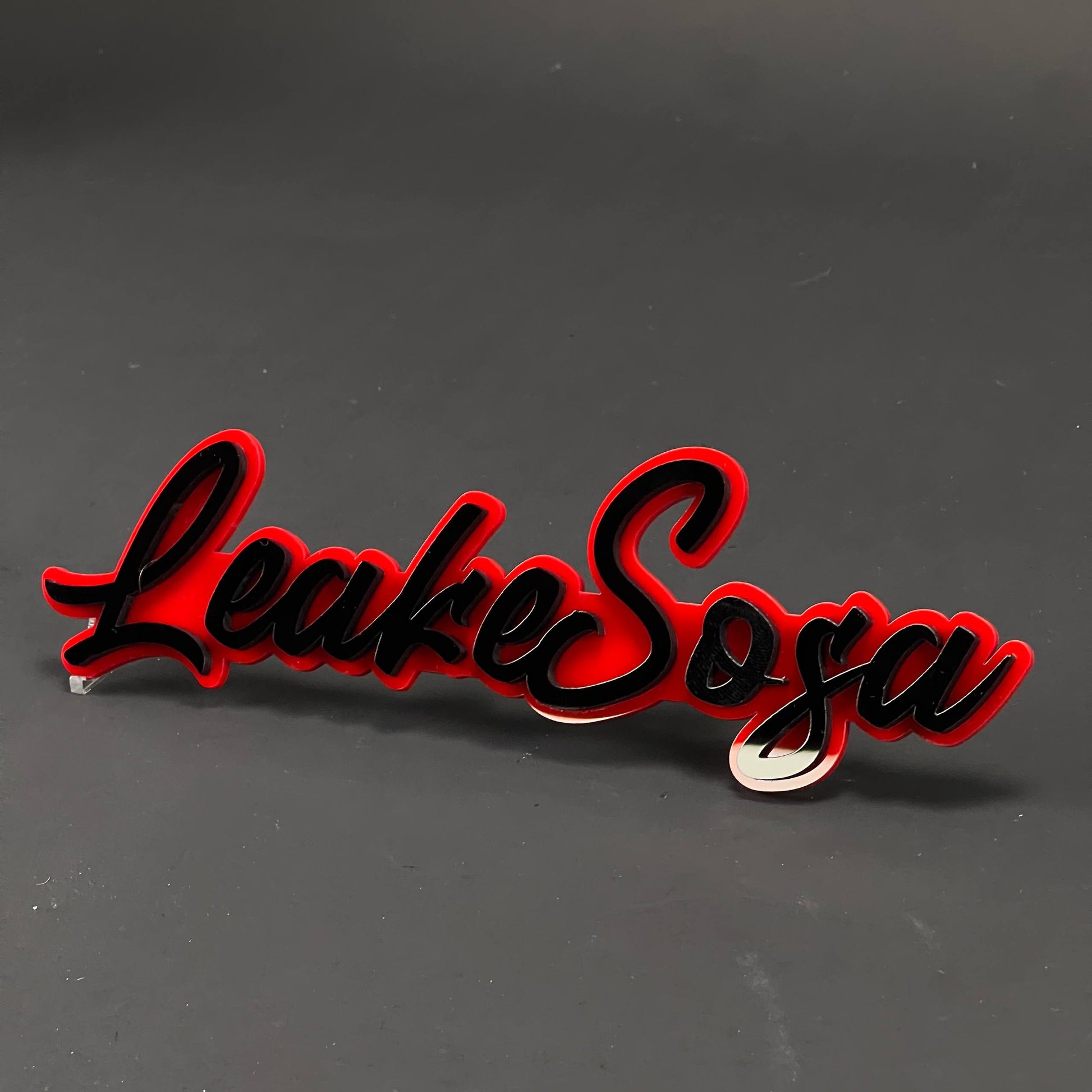 1PC LeakeSoga 3D Acrylic Badge - Car Truck Emblem Fender Tailgate Trunk Sticker