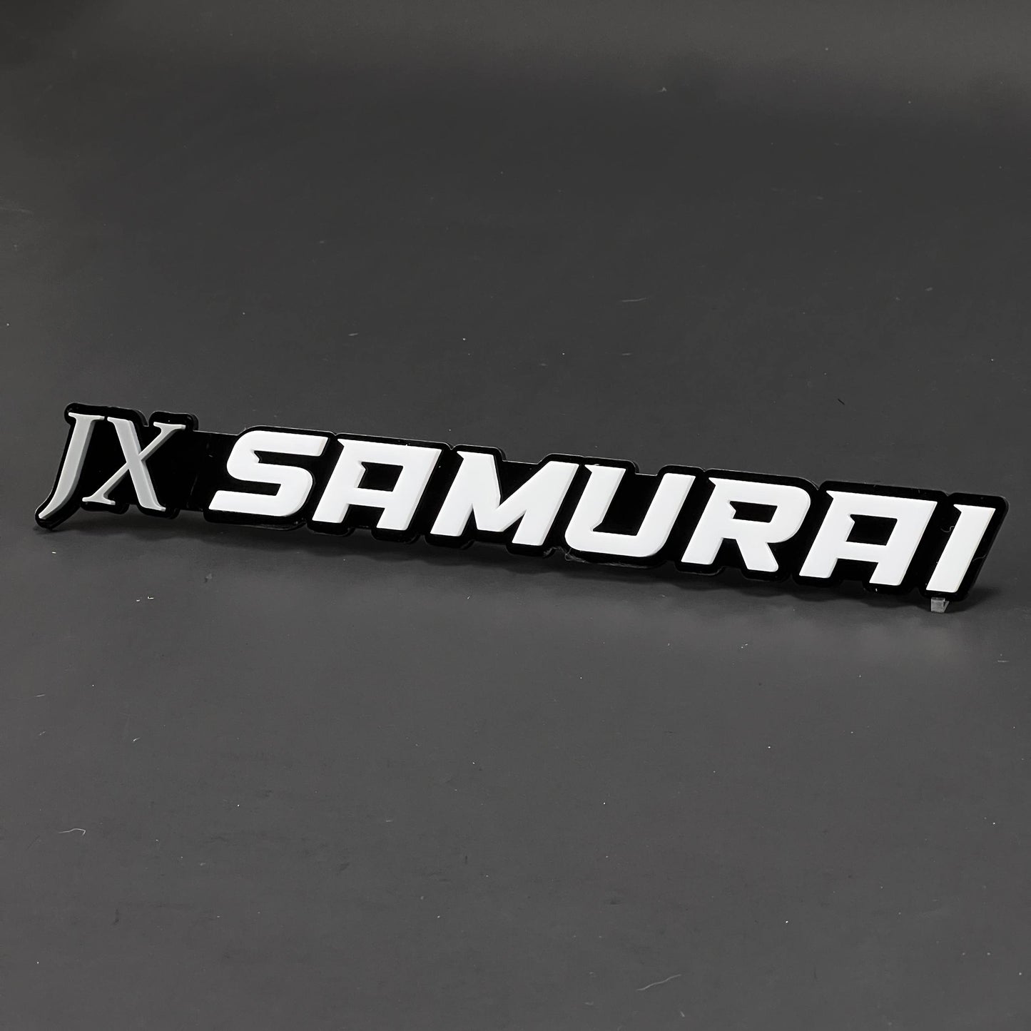 1PC JX SAMURAI 3D Acrylic Badge - Car Truck Emblem Fender Tailgate Trunk Sticker