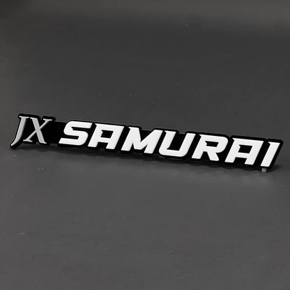 1PC JX SAMURAI 3D Acrylic Badge - Car Truck Emblem Fender Tailgate Trunk Sticker