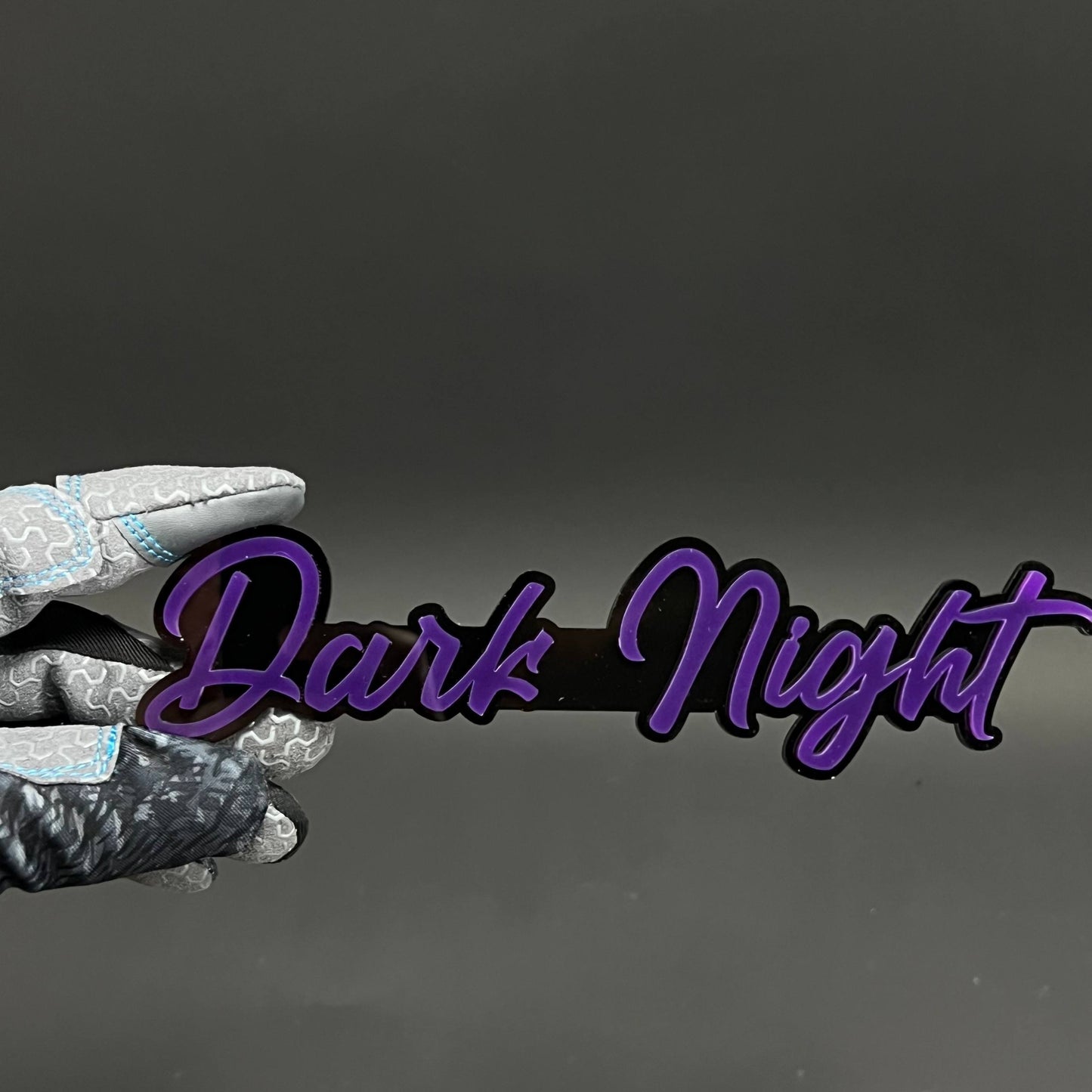 1PC Dark Night 3D Acrylic Badge - Car Truck Emblem Fender Tailgate Trunk Sticker