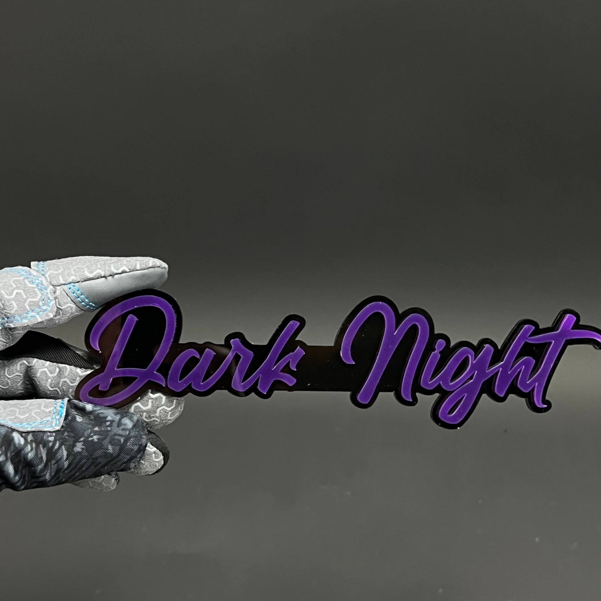 1PC Dark Night 3D Acrylic Badge - Car Truck Emblem Fender Tailgate Trunk Sticker