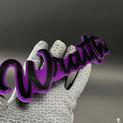 1PC Wraith 3D Acrylic Badge - Car Truck Emblem Fender Tailgate Trunk Sticker