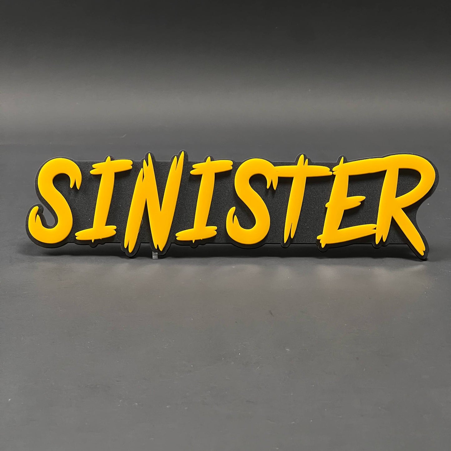 1PC SINISTER 3D Acrylic Badge - Car Truck Emblem Fender Tailgate Trunk Sticker