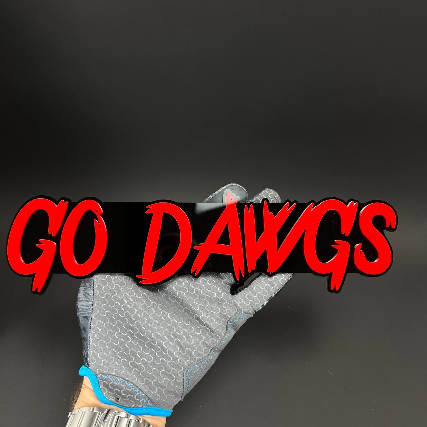1PC GO DAWGS 3D Acrylic Badge - Car Truck Emblem Fender Tailgate Trunk Sticker