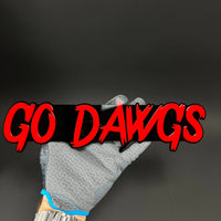 1PC GO DAWGS 3D Acrylic Badge - Car Truck Emblem Fender Tailgate Trunk Sticker
