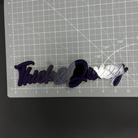 1PC Thick & Juicy 3D Acrylic Badge - Car Truck Emblem Fender Sticker