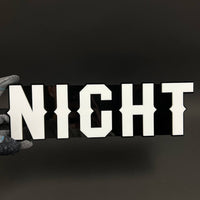 1PC NIGHT 3D Acrylic Badge - Car Truck Emblem Fender Tailgate Trunk Sticker