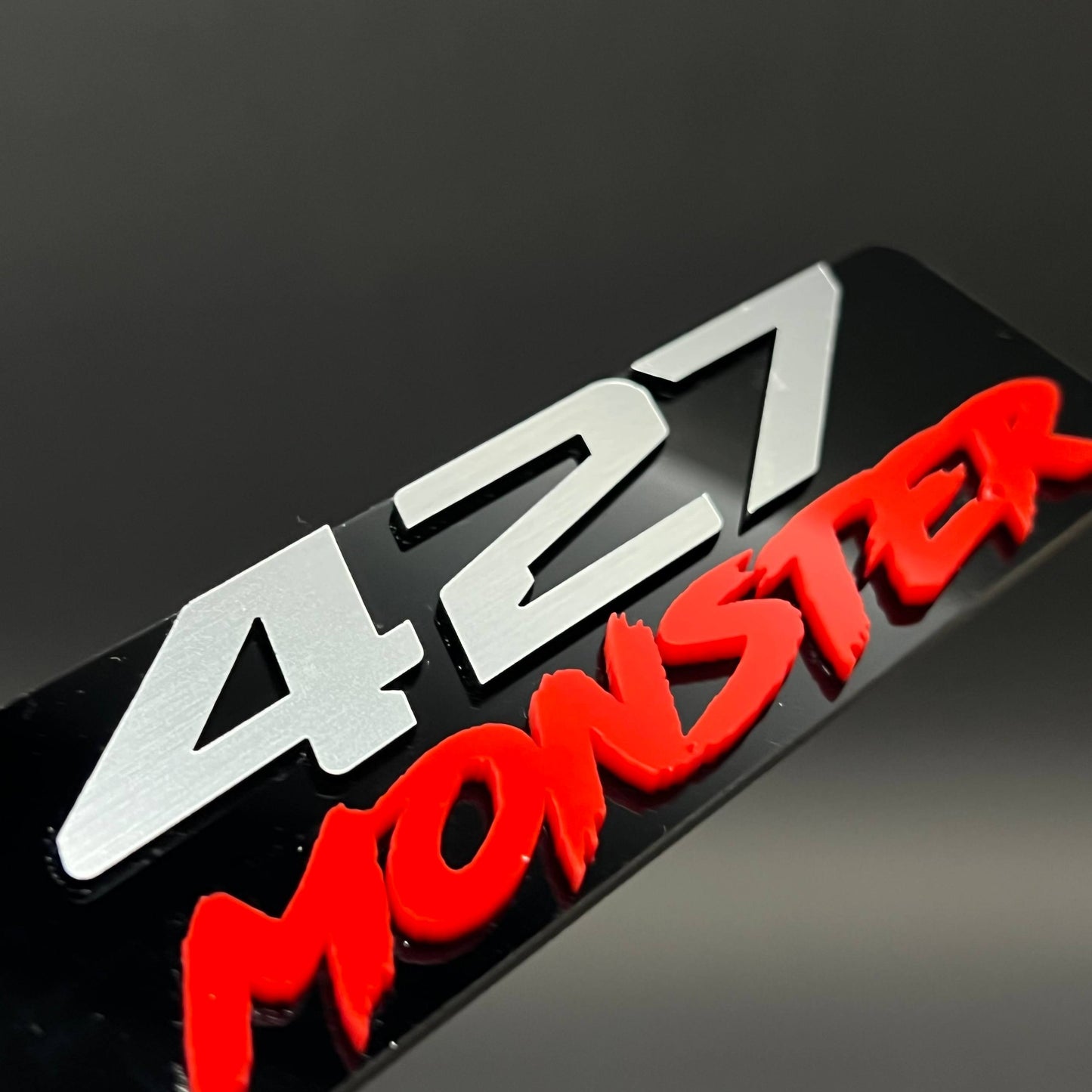 1PC 427 MONSTER 3D Acrylic Badge - Car Truck Emblem Fender Sticker