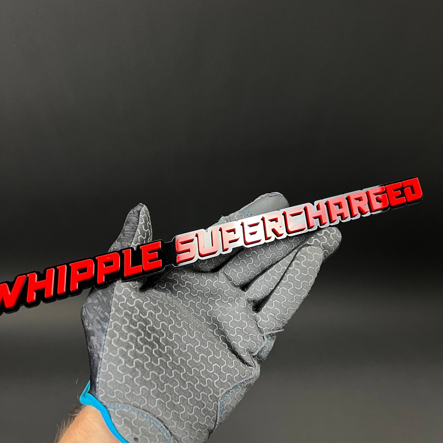 1PC WHIPPLE SUPERCHARGED 3D Acrylic Badge - Car Truck Emblem Fender Sticker