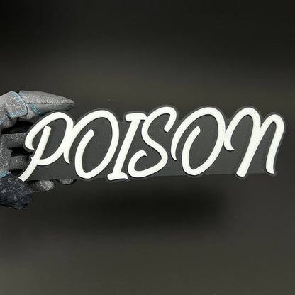 1PC POISON 3D Acrylic Badge - Car Truck Emblem Fender Tailgate Trunk Sticker