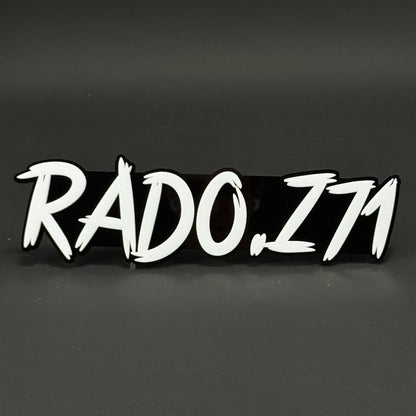 1PC RADO.Z71 3D Acrylic Badge - Car Truck Emblem Fender Tailgate Trunk Sticker