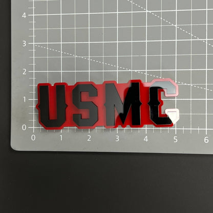 1PC USMC 3D Acrylic Badge - Car Truck Emblem Fender Tailgate Trunk Sticker