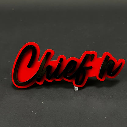 1PC Chief'n 3D Acrylic Badge - Car Truck Emblem Fender Tailgate Trunk Sticker
