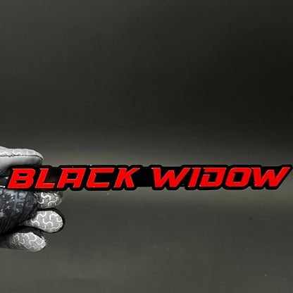 1PC BLACK WIDOW 3D Acrylic Badge - Car Truck Emblem Fender Sticker