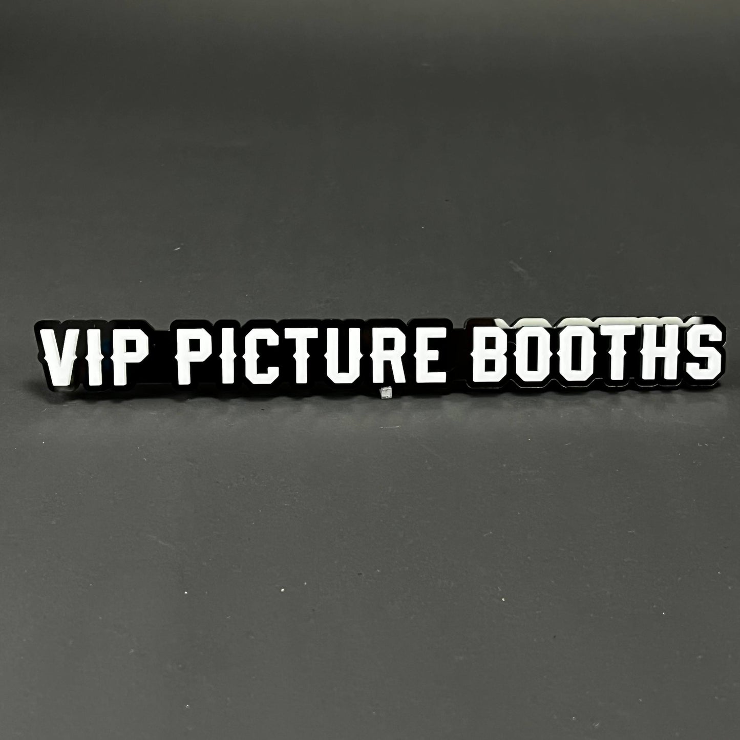 1PC VIP PICTURE BOOTHS 3D Acrylic Badge - Car Truck Emblem Fender Sticker