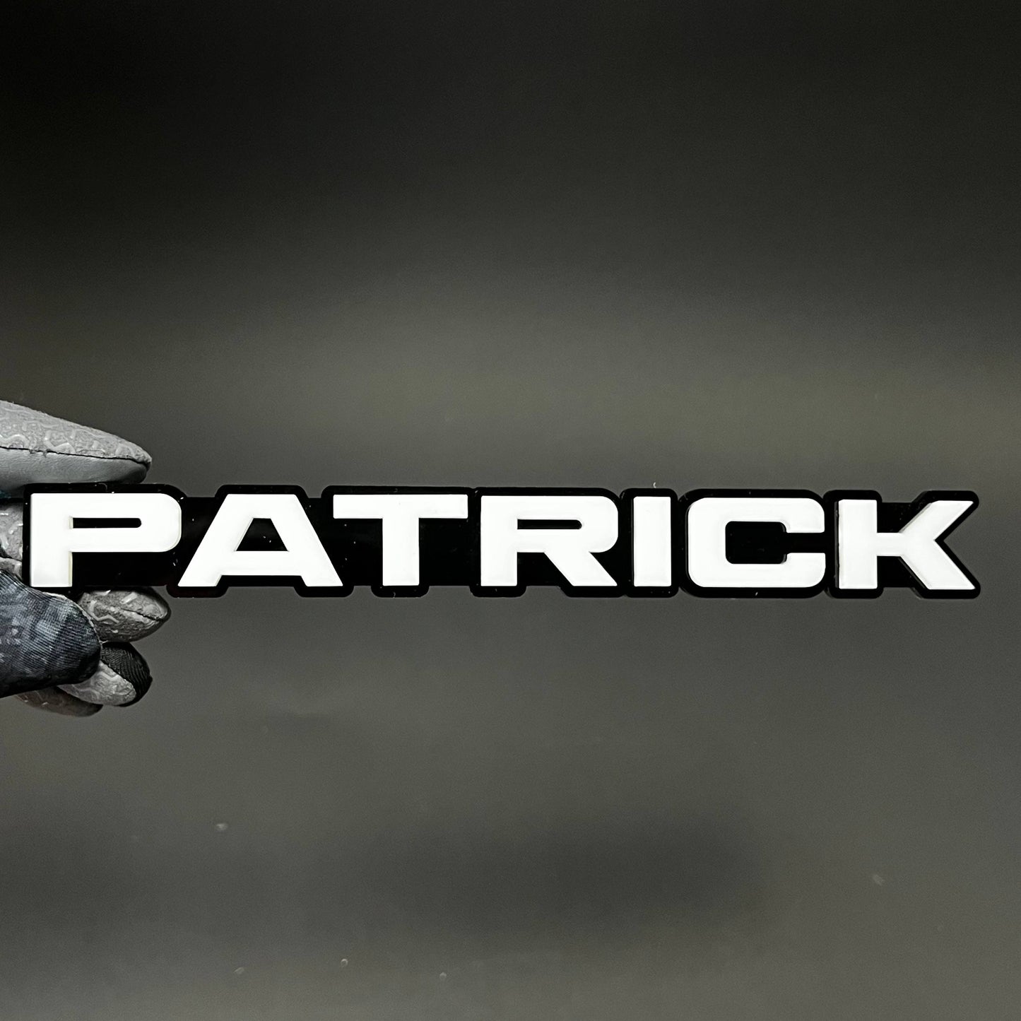 1PC PATRICK 3D Acrylic Badge - Car Truck Emblem Fender Tailgate Trunk Sticker