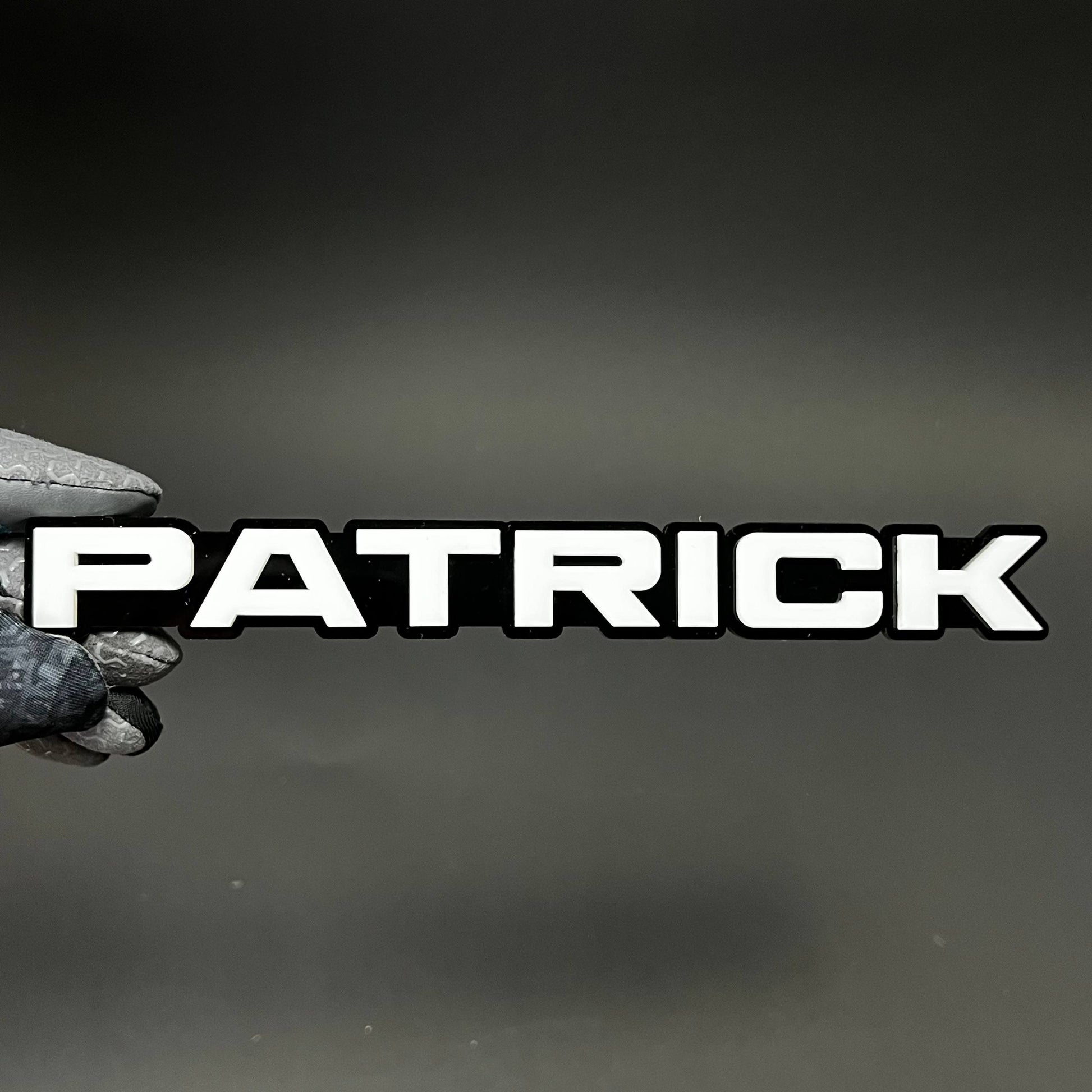1PC PATRICK 3D Acrylic Badge - Car Truck Emblem Fender Tailgate Trunk Sticker