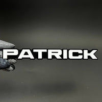 1PC PATRICK 3D Acrylic Badge - Car Truck Emblem Fender Tailgate Trunk Sticker