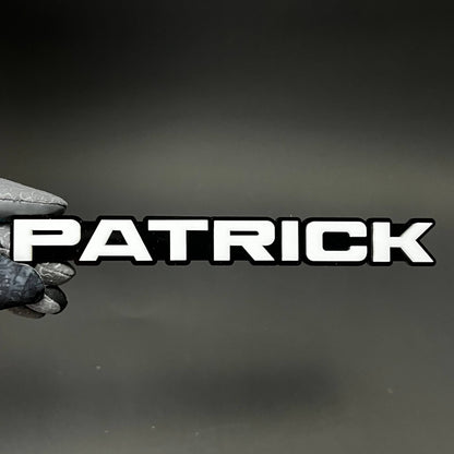 1PC PATRICK 3D Acrylic Badge - Car Truck Emblem Fender Tailgate Trunk Sticker