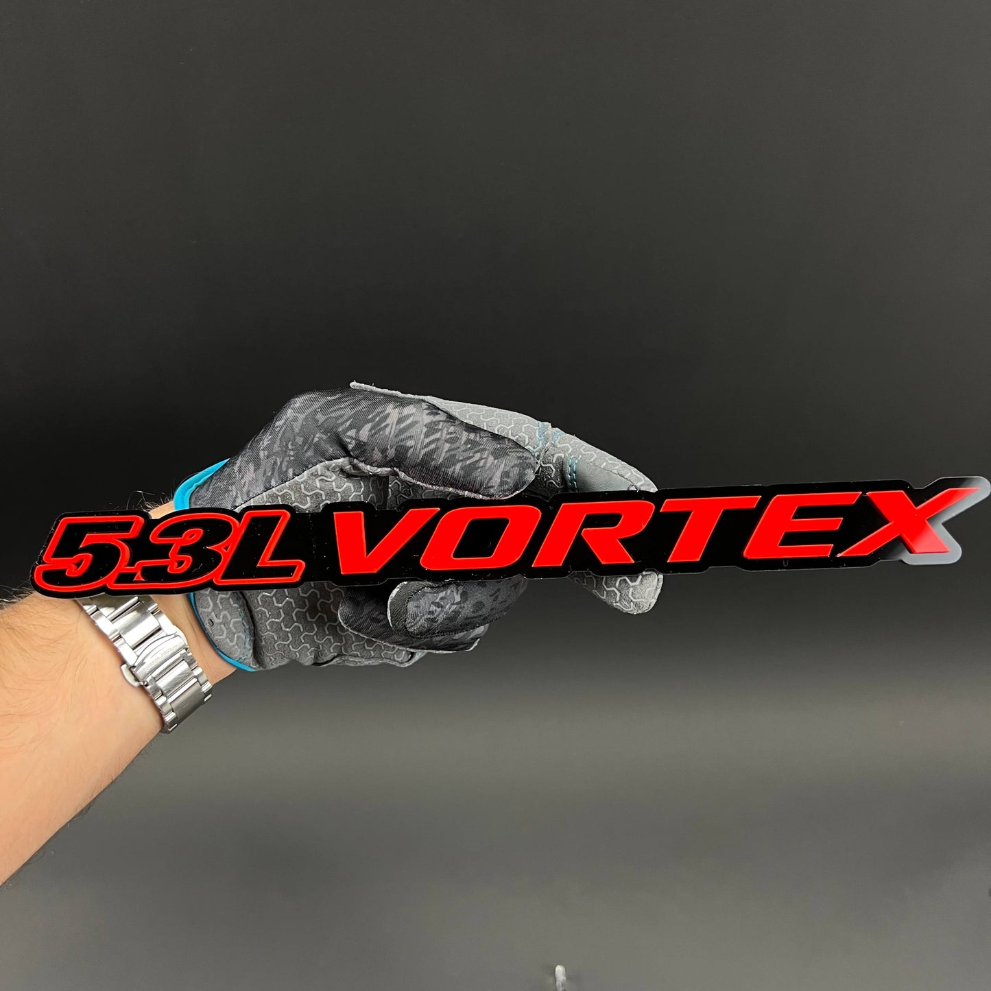 1PC 5.3L VORTEX 3D Acrylic Badge - Car Truck Emblem Fender Tailgate Trunk Sticker
