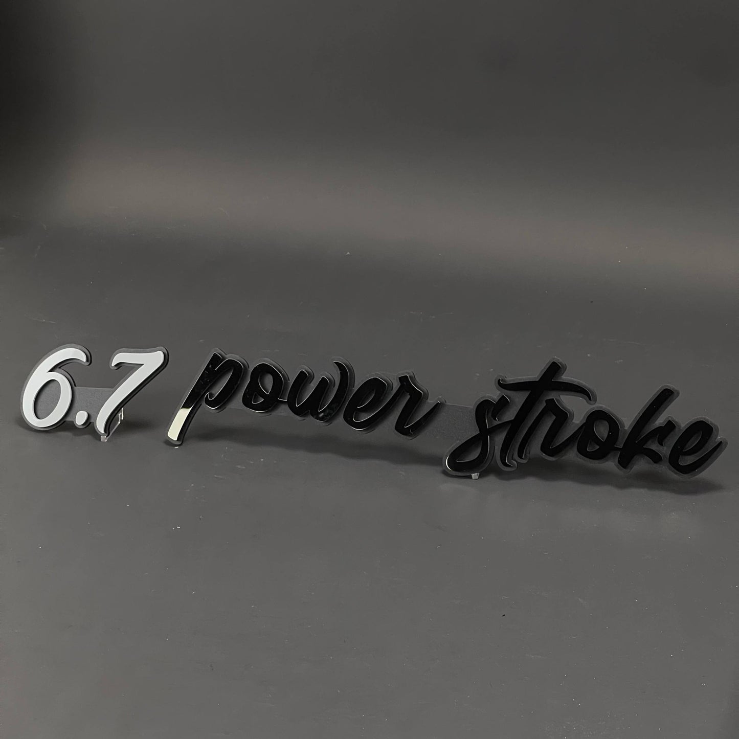 1PC 6.7 power stroke 3D Acrylic Badge - Car Truck Emblem Fender Sticker