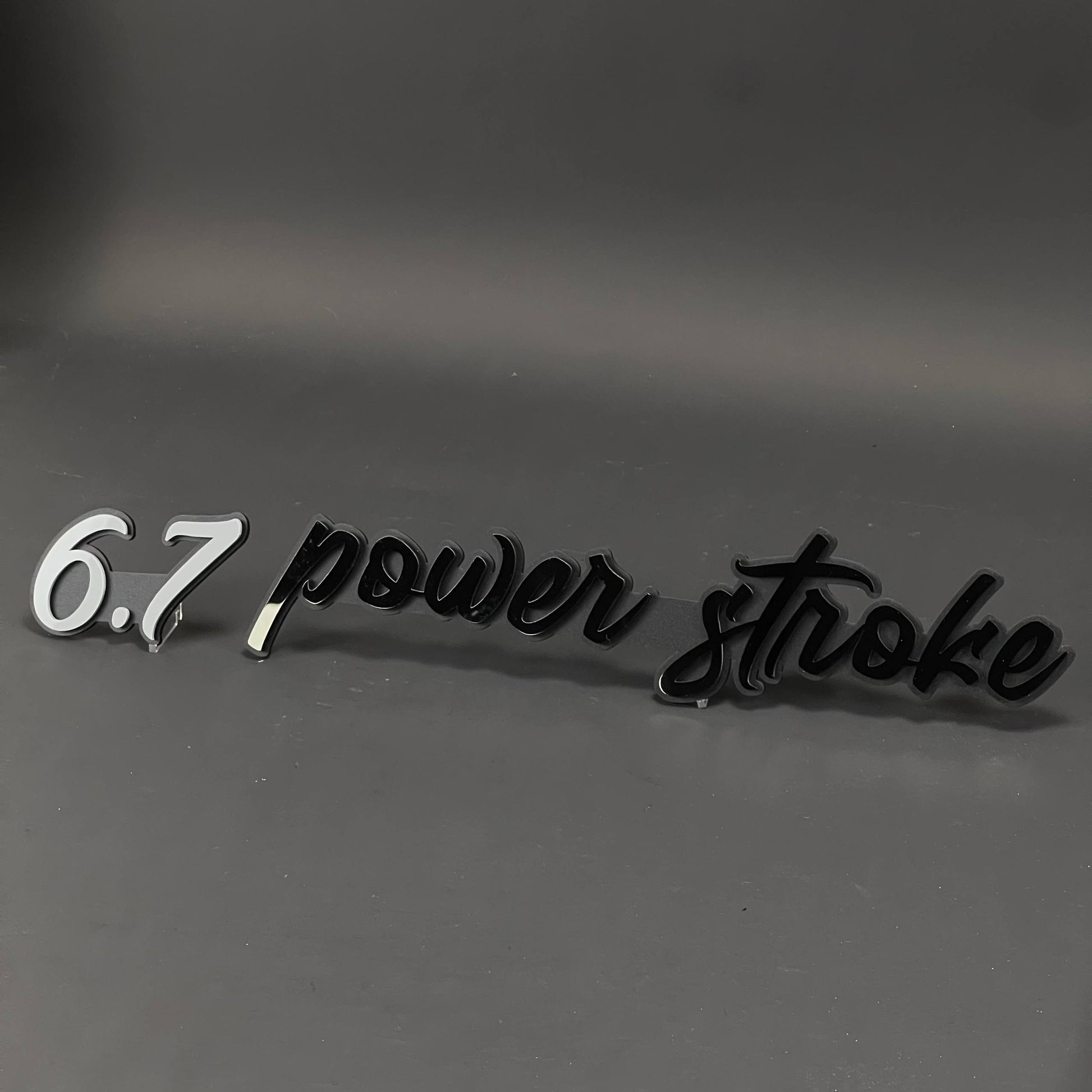 1PC 6.7 power stroke 3D Acrylic Badge - Car Truck Emblem Fender Sticker
