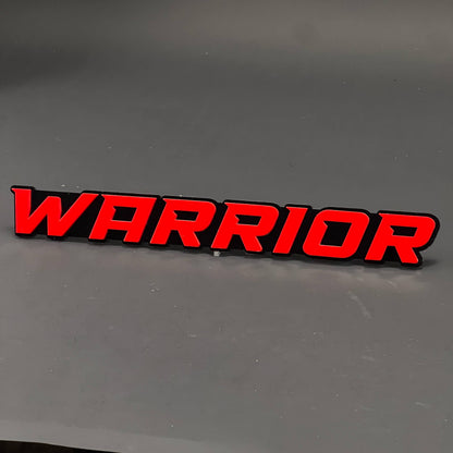 1PC WARRIOR 3D Acrylic Badge - Car Truck Emblem Fender Tailgate Trunk Sticker