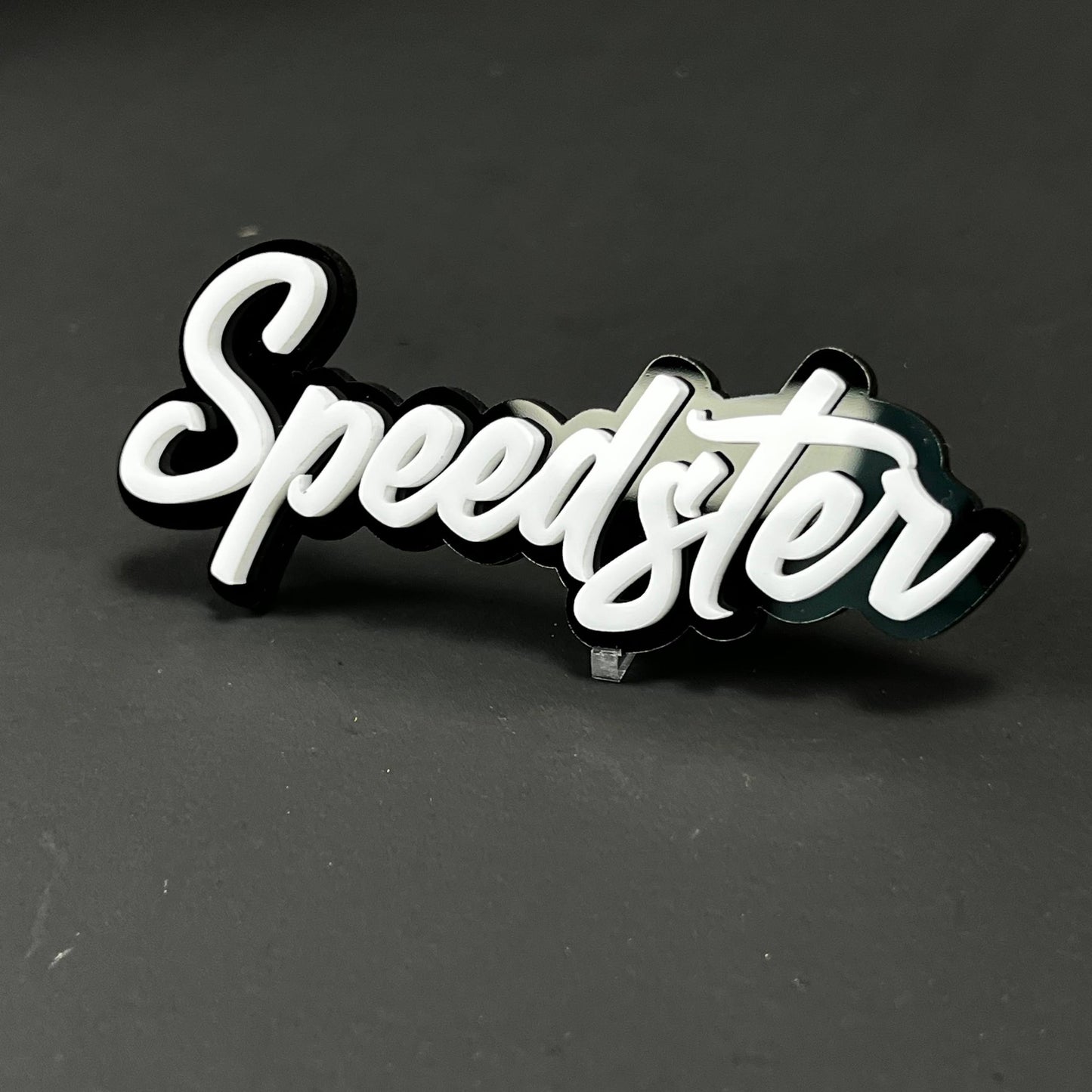 1PC Speedster 3D Acrylic Badge - Car Truck Emblem Fender Tailgate Trunk Sticker