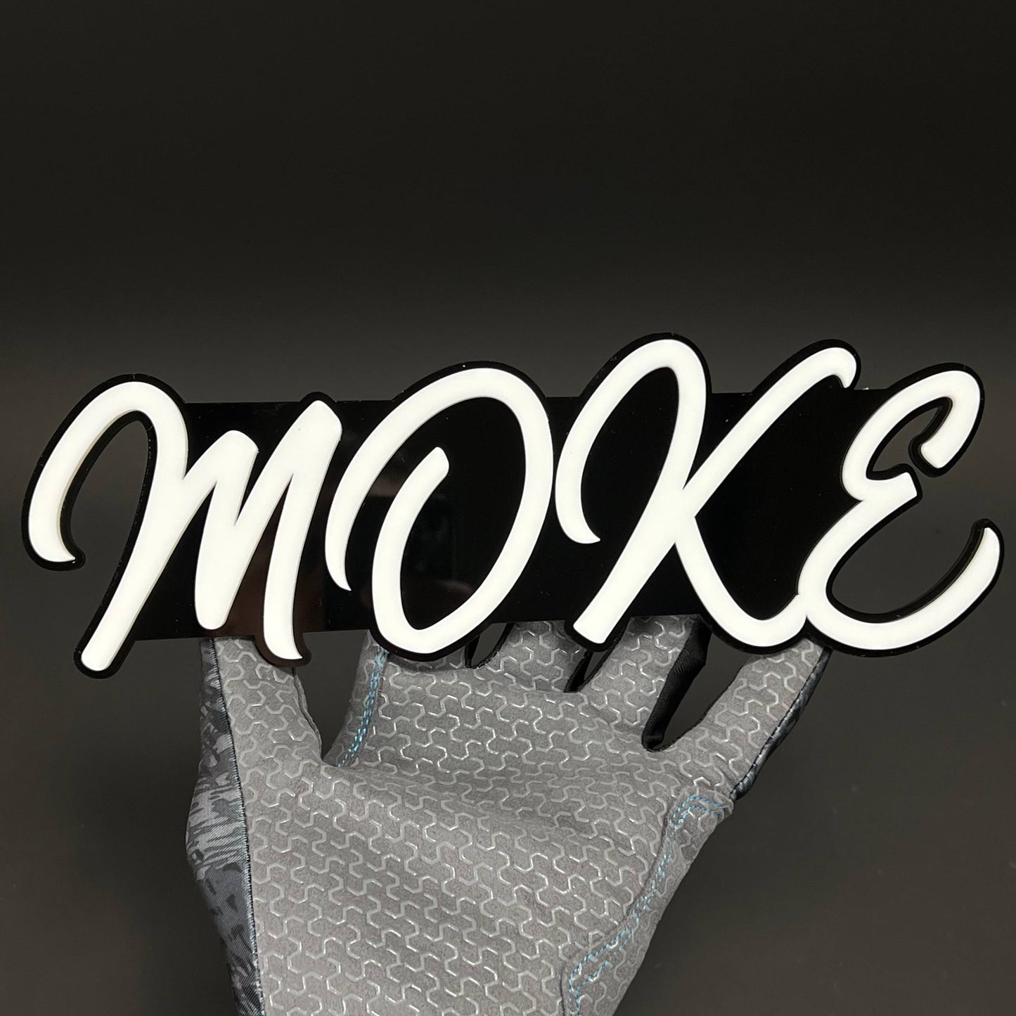 1PC MOKE 3D Acrylic Badge - Car Truck Emblem Fender Tailgate Trunk Sticker