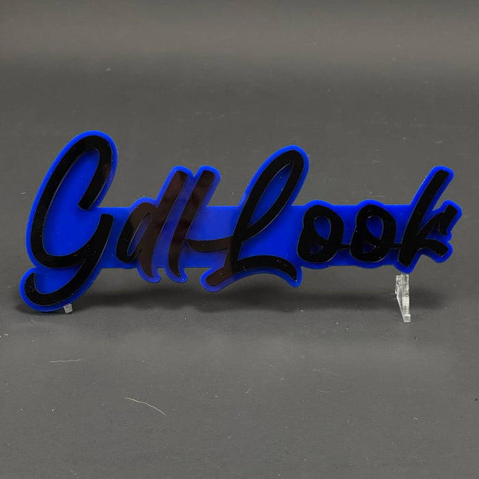 1PC Gdl-Look 3D Acrylic Badge - Car Truck Emblem Fender Tailgate Trunk Sticker