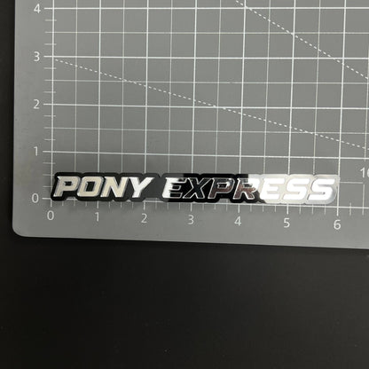 1PC PONY EXPRESS 3D Acrylic Badge - Car Truck Emblem Fender Sticker