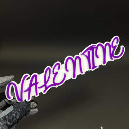 1PC VALENTINE 3D Acrylic Badge - Car Truck Emblem Fender Tailgate Trunk Sticker