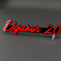 1PC Elganor 2.0 3D Acrylic Badge - Car Truck Emblem Fender Sticker