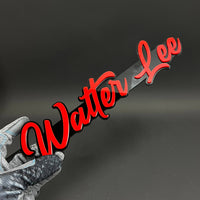 1PC Walter Lee 3D Acrylic Badge - Car Truck Emblem Fender Tailgate Trunk Sticker