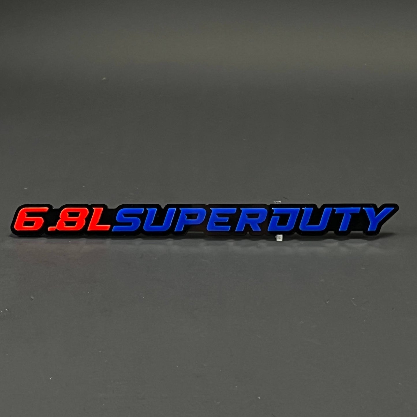 1PC 6.8L SUPERDUTY 3D Acrylic Badge - Car Truck Emblem Fender Sticker