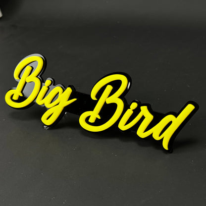 1PC Big Bird 3D Acrylic Badge - Car Truck Emblem Fender Tailgate Trunk Sticker