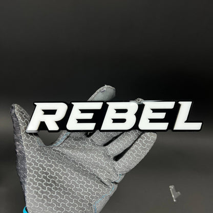 1PC REBEL 3D Acrylic Badge - Car Truck Emblem Fender Tailgate Trunk Sticker