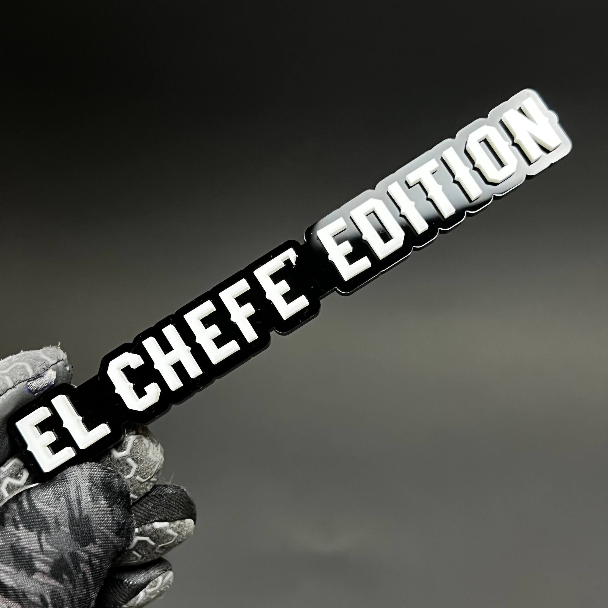 1PC EL CHEFE EDITION 3D Acrylic Badge - Car Truck Emblem Fender Sticker