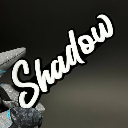 1PC Shadow 3D Acrylic Badge - Car Truck Emblem Fender Tailgate Trunk Sticker