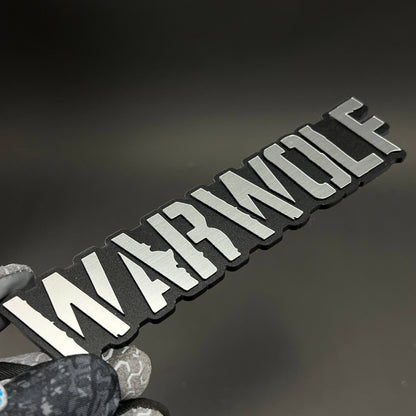 1PC WARWOLF 3D Acrylic Badge - Car Truck Emblem Fender Tailgate Trunk Sticker