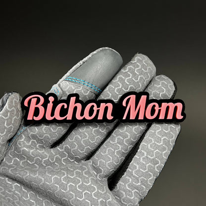 1PC Bichon Mom 3D Acrylic Badge - Car Truck Emblem Fender Tailgate Trunk Sticker