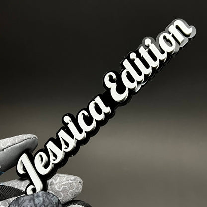 1PC Jessica Edition 3D Acrylic Badge - Car Truck Emblem Fender Sticker