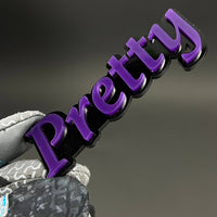 1PC Pretty 3D Acrylic Badge - Car Truck Emblem Fender Tailgate Trunk Sticker